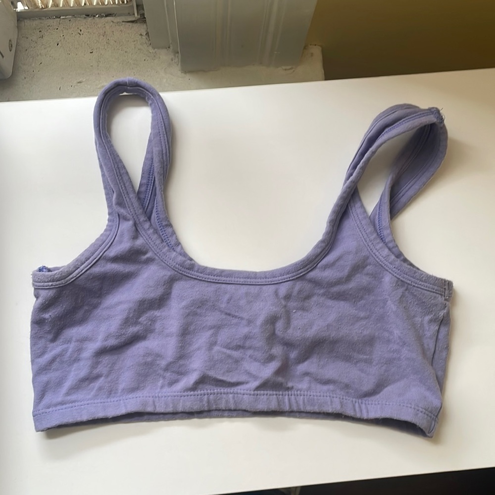 ARQ periwinkle wide strap bra